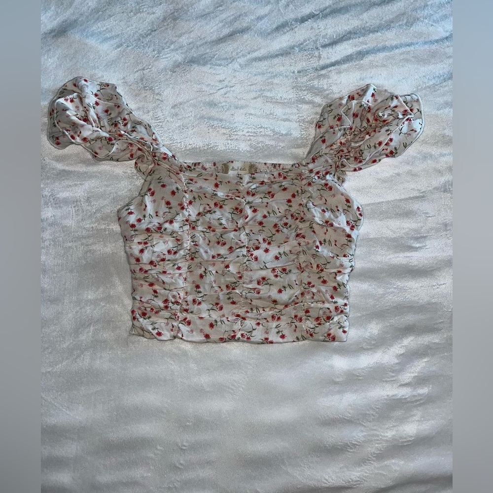 Dressy Floral Altered State Crop Top